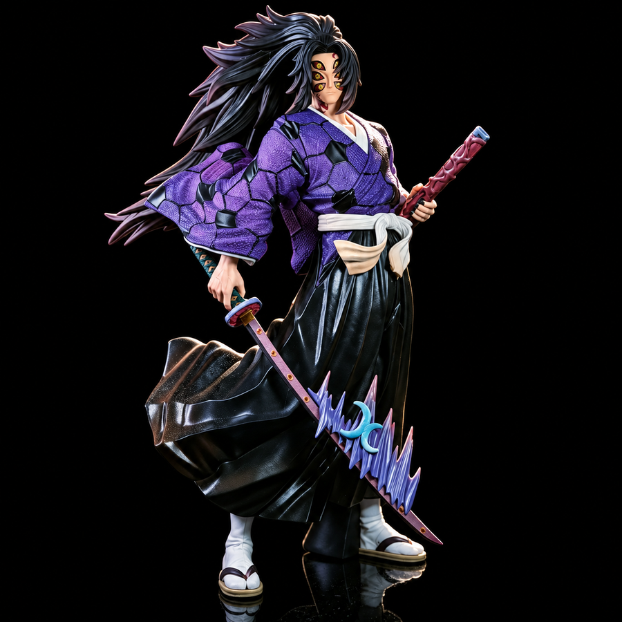 Figurine Kokushibo de Demon Slayer : sculpture détaillée à entretenir
