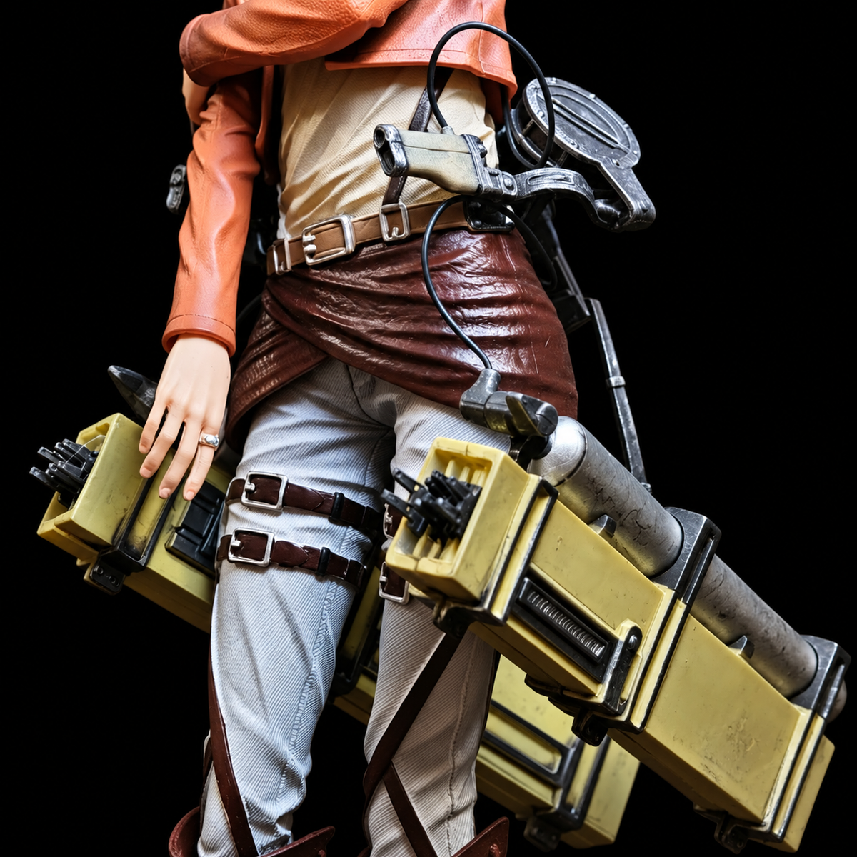 Détail de l'équipement tridimensionnel de la figurine Annie