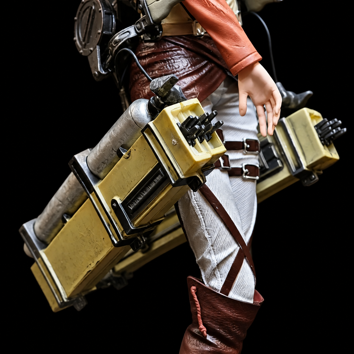 Vue arrière de l'équipement tridimensionnel de la figurine Annie