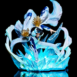 Figurine Aokiji avec manteau de la Marine et effets de glace