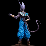 Vue arrière trois-quarts de Beerus et de sa tenue