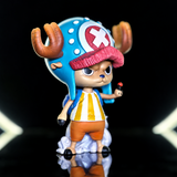 Vue trois-quarts de la figurine Chopper après l’ellipse