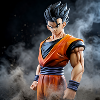 Détail du buste et de la musculature de Gohan Ultime
