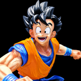 Gros plan du visage souriant de Goku