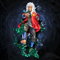Jiraiya en chute au-dessus du socle dans la scène de sa dernière bataille