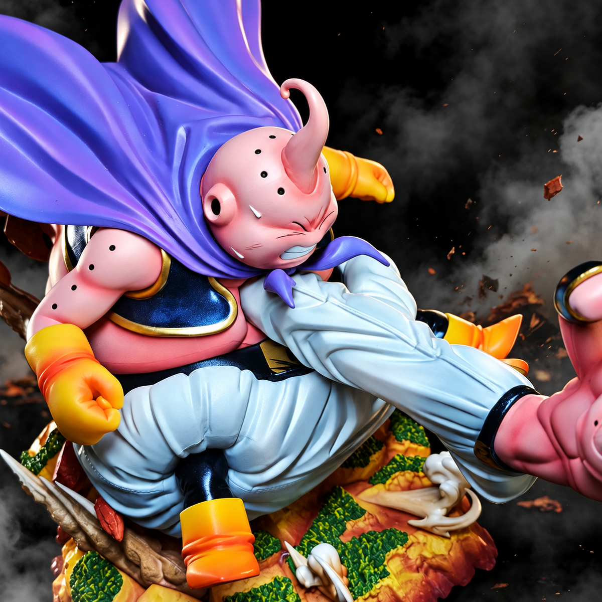 Détail de l'affrontement entre Majin Buu et Kid Buu