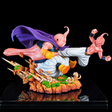 Figurine Majin Buu vs Kid Buu en plein affrontement