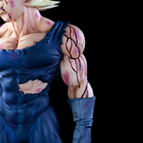 Détail des blessures et de la tenue déchirée de Majin Vegeta