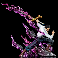 Figurine Mihawk Œil de Faucon avec Yoru et effets violets