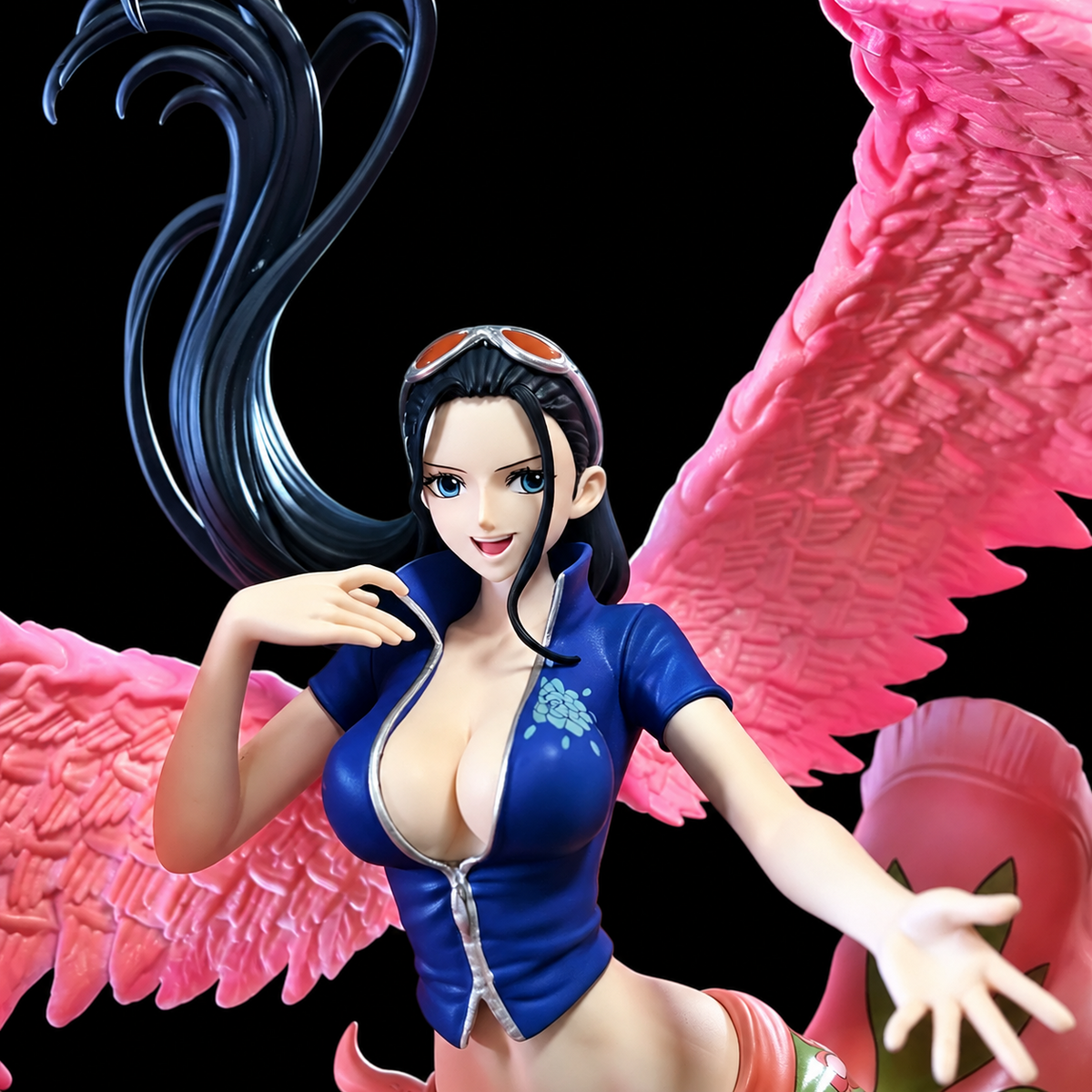 Gros plan du visage et de la tenue de Nico Robin après l’ellipse