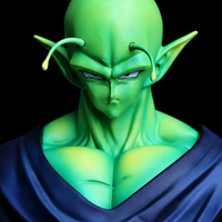 Gros plan du visage de Piccolo avec ses antennes caractéristiques