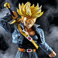 Vue rapprochée de Trunks du futur en Super Saiyan