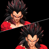 Deux expressions interchangeables de Vegeta Super Saiyan 4