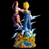 Figurine Vegito Super Saiyan vs Majin Buu – Diorama Dragon Ball Z 32 cm