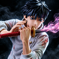 Gros plan de Yuta Okkotsu avec son katana entouré d'énergie maudite